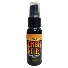LITTLE GENIE PRODUCTIONS Cheef Relief Throat Spray-Peach 1oz