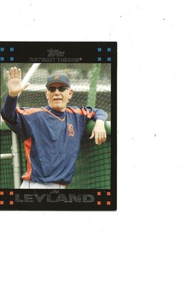 2007 TOPPS TIGERS HALL OF FAME MGR. JIM LEYLAND