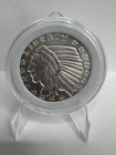 Incuse Indian Head 1/2 Troy oz .999 fine Silver Round (capsule)
