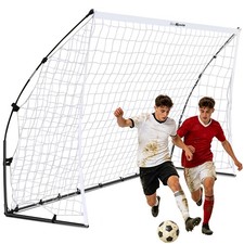 12' x 6' Soccer Goal Tension-Tite Frame 2-Ply Net Portable for Outdoor Sports