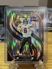 2024 Panini Select - Premier Level Baker Mayfield #108 Black & Green Shock Prizm