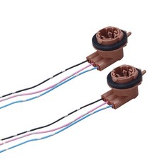 2PCS 3157 Pre-Wired Harness Pigtail Sockets, Car LED Bulb Light Socket, Brake Ta