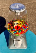 1930's Bloyd Lucky Boy Chrome 1 Cent Candy Gumball Gum Vending Machine