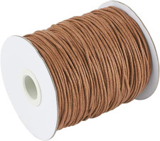 100 Yards 1.5Mm Waxed Cotton Cord Macrame Bracelet Necklace Beading Thread