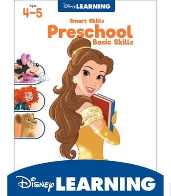 Disney Learning Preschool Basic Skills Workbook Handwriting, Letter Recogn...