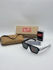 Ray-Ban CORRIGAN RB4397 667771 (S 54 T 145) montatura nera con lente verde scuro NUOVO