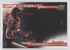 2023 Upper Deck CFL Greatness Exclusives 30/100 Dominique Rhymes #CG-DR 08ps