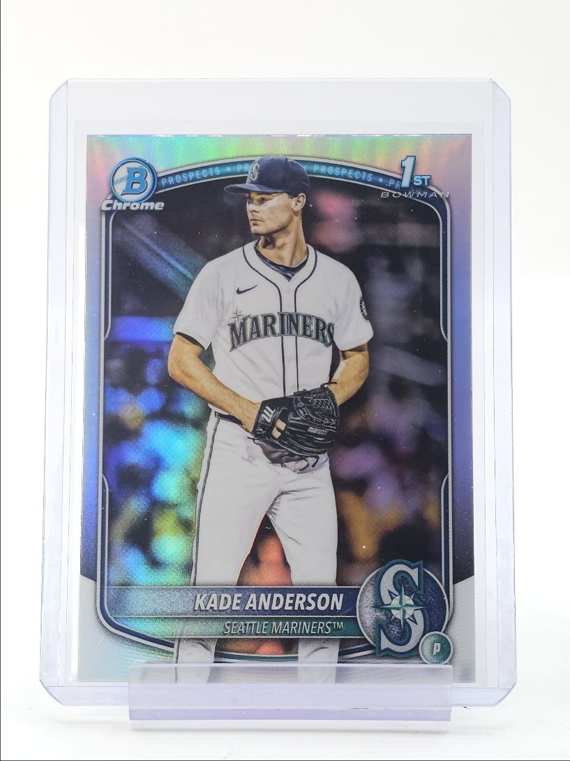 KADE ANDERSON 2025 BOWMAN CHROME DRAFT 1ST REFRACTOR MARINERS Q4899