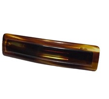 Vintage 3 3/4" Faux Tortoise Shell Barrette Hair Clip Made In France Mechanism