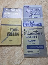 Clarinet Method Music Books plus Jazz Duets & How to teach Woodwind instruments