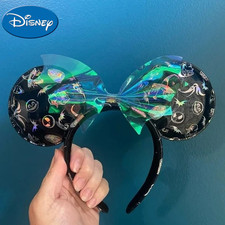 Disney Loungefly Clear Bow Nightmare Before Christmas Minnie Ears Headband   