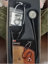 3M Littmann Classic III Stethoscope, 5627, Black Silver Chestpiece 27"