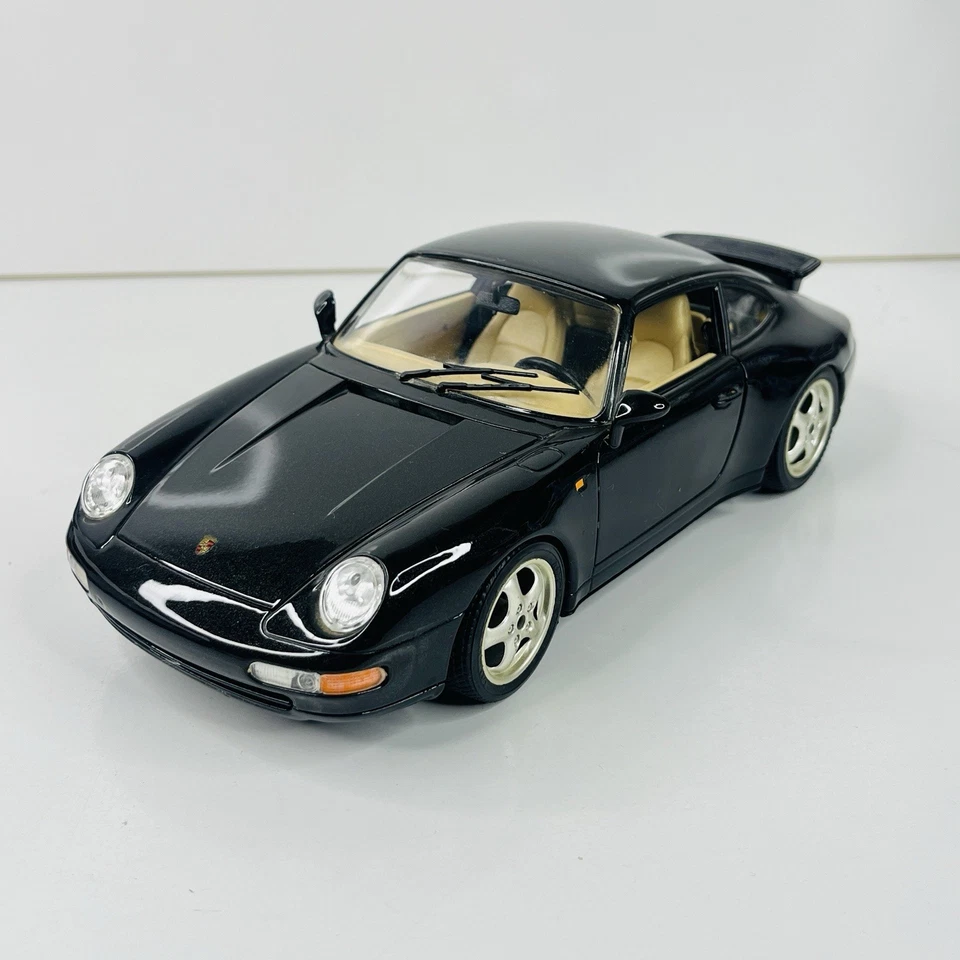 Bburago 1993 Porsche 911 Carrera 1:18 Diecast Model Black Collector - image 3 of 4