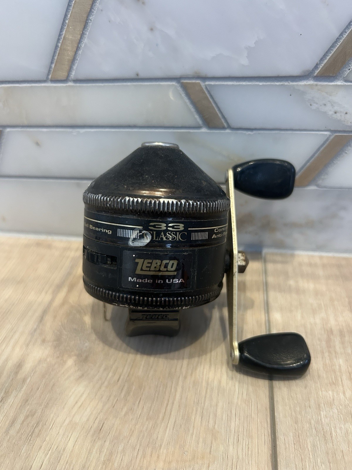 Vintage Zebco 33 Classic Fishing Reel Made in the USA Contin
