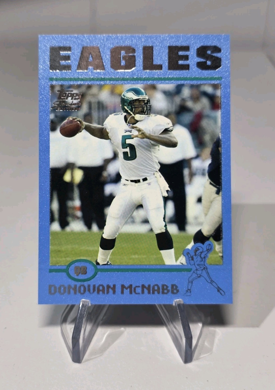 2004 Topps Signature Edition - Donovan McNabb #55 Blue 50 /50 Bookend Eagles 🦅