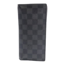 LOUIS VUITTON LV Brazza Long Wallet N62665 Damier Graphite Black Grey