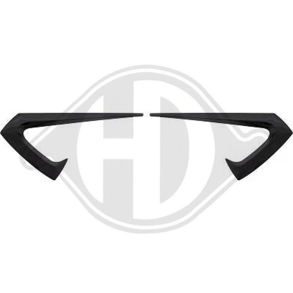 1X Zier /Schutzleiste KotflüGel Diederichs 7930264 Hd Tuning FüR Vorne Links-image