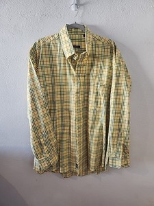 Chemise Homme BURBERRY LONDON - Col Tartan, Taille XL, Blanc (occasion Parfaite)