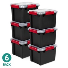(6 pack) Sterilite Small Gasket Tote, 5 Gallo...