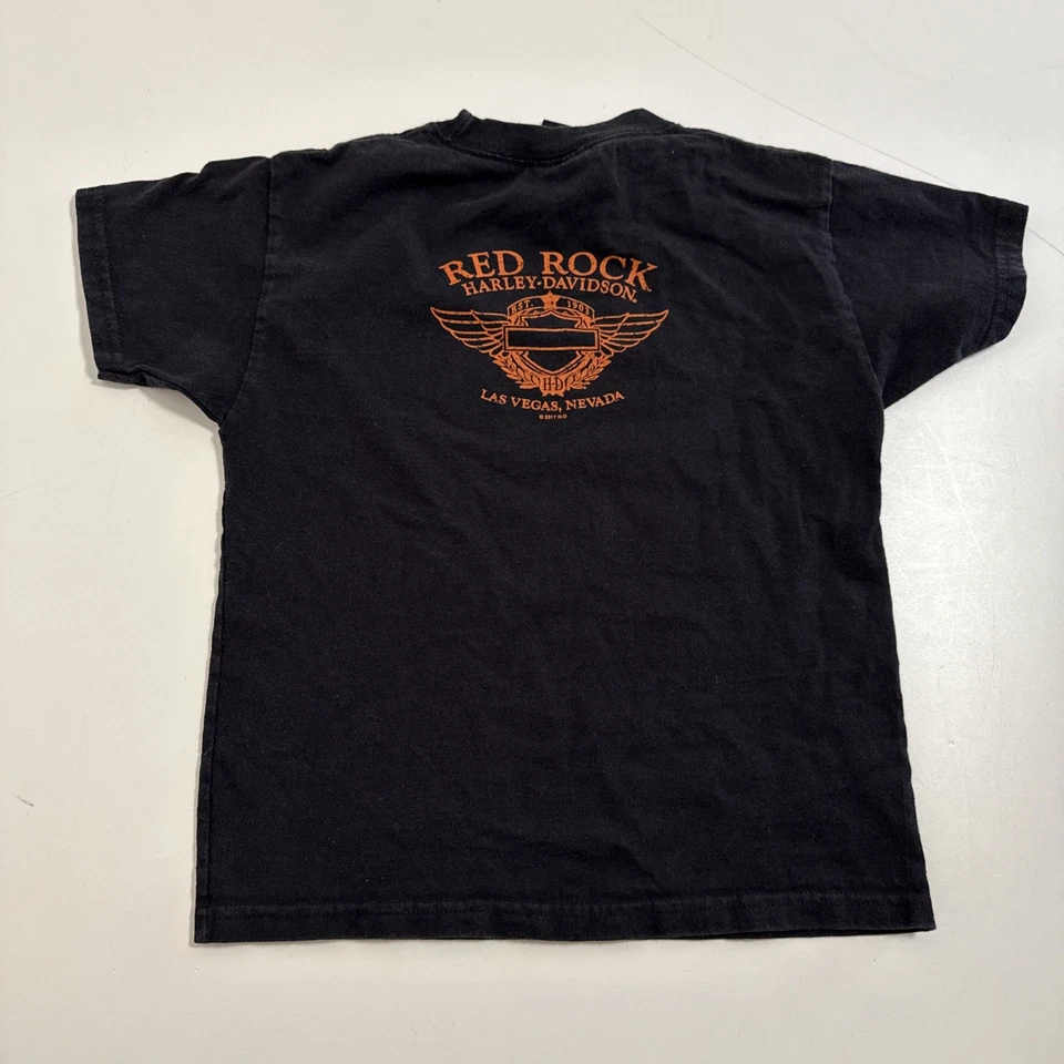 Harley Davidson T-Shirt BOYS Small Black Short Sleeve Motorcycle Tee - Image 2 of 4