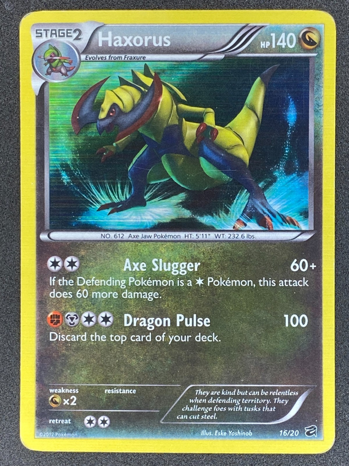 Pokémon Haxorus 16/20 DRV Dragon Vault LP