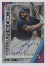 2020 Bowman Rookie of the Year Favorites Chrome 132/150 Bobby Bradley Auto s3g