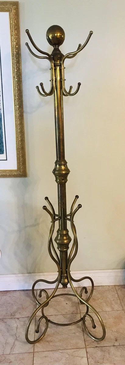 Brass Antique Hall Trees & Stands 1920-1949 Time Period