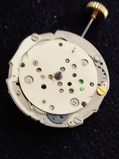 MIYOTA 4P31 Quartz Watch Movement, Moon Phase, with stem  brass crown. NOS..