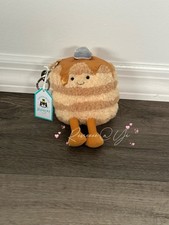 Jellycat Amuseables Fran Pancakes Bag Charm Plush Keychain A4PANBG With Tag