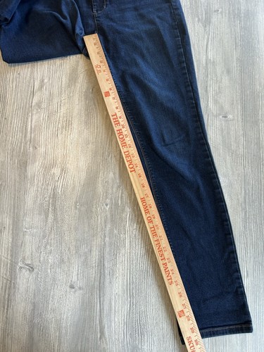 J Jill Womens Jeans High Rise Straight Leg Size 6 R Blue Dark Wash Stretch 31x30 - Picture 13 of 14