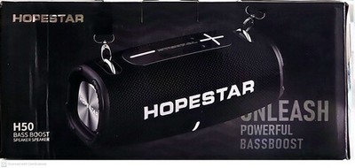 Hopestar H50 Enhanced Bass Wireless Boombox FM USB AUX TWS 5H Type-C Black