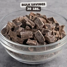 Van Leer .5M Breda Dark Chocolate Chunks 30 lb.