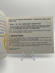 Mach Rider First Print Manual Nintendo NES