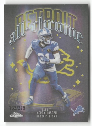 KERBY JOSEPH 2025 TOPPS CHROME ALL-CHROME YELLOW REFRACTOR /275 #ACT-23 Q7687-1