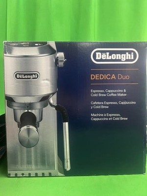 DeLonghi EC890m Dedica Duo Espresso Machine Cold Brew Coffee Maker NEW (e11)