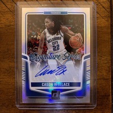 Cason Wallace 2024-25 Panini Donruss Signature Series Holo Auto