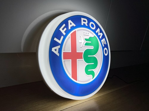 Alfa Romeo Illuminated Logo Sign Garage Showroom Dealership Mancave Large - 第 10/12 張圖片