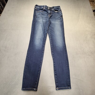 American Eagle Jeans Womens 6 Blue Jegging Distressed Stretch Denim