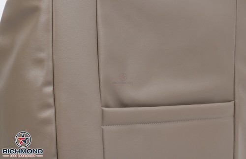 99-02 GMC Sierra SLT - Cubierta de asiento de cuero de repuesto para espalda inclinada del lado del conductor bronceada - Imagen 6 de 12