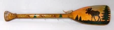 Folk Art Carol Eckstein Hand Painted Wood Oar Paddle