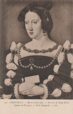 Kunst Postkarte - Chantilly - Musee Conde - Portrait De Dona Maria RS24464