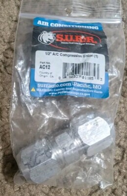 SUR&R AC12 AC Compression Union 1/2- 1 Fitting