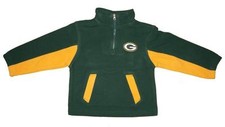 NWT Boys 4-7 Green Bay Packers NFL 1/4 Zip Micro Fleece Pullover