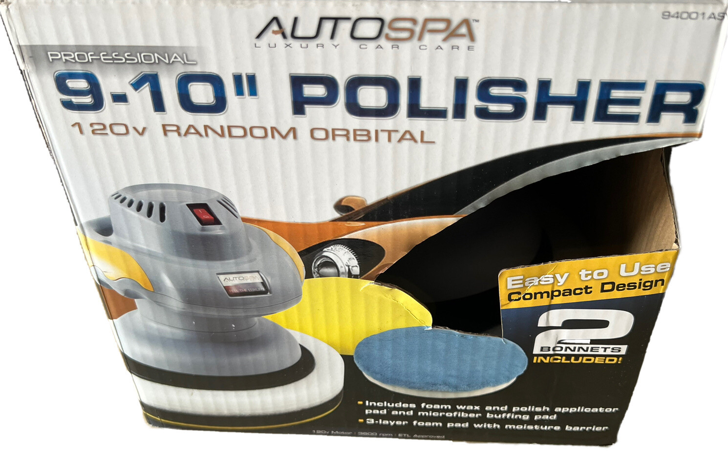 NEW AutoSpa 910" 120V Random Orbital Polisher 2 Luxury Car