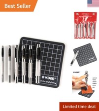 Versatile 6-Piece Hollow Punch Set - Durable Carbon Steel - Free Cutting Mat
