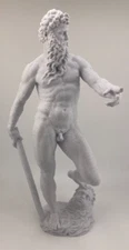 GIAMBOLOGNA CLASSICAL SCULPTURE NEPTUNE 9.8 INCH/250 MM, MUSEUM REPRODUCTION