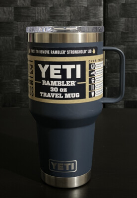 🔵Yeti 30oz Rambler Travel Mug With Mag Slider Lid & Handle Color