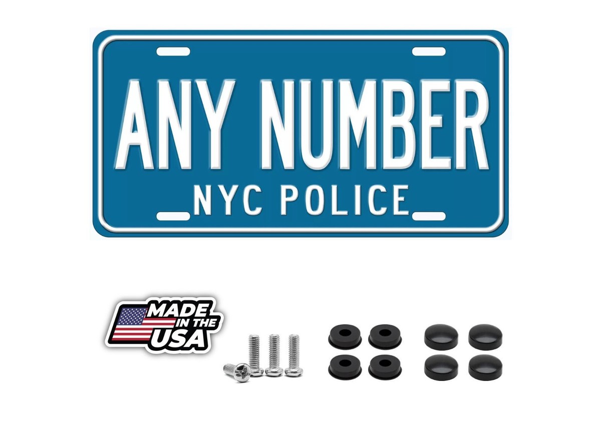 New York Old Police Any Number Personalized Novelty Car License