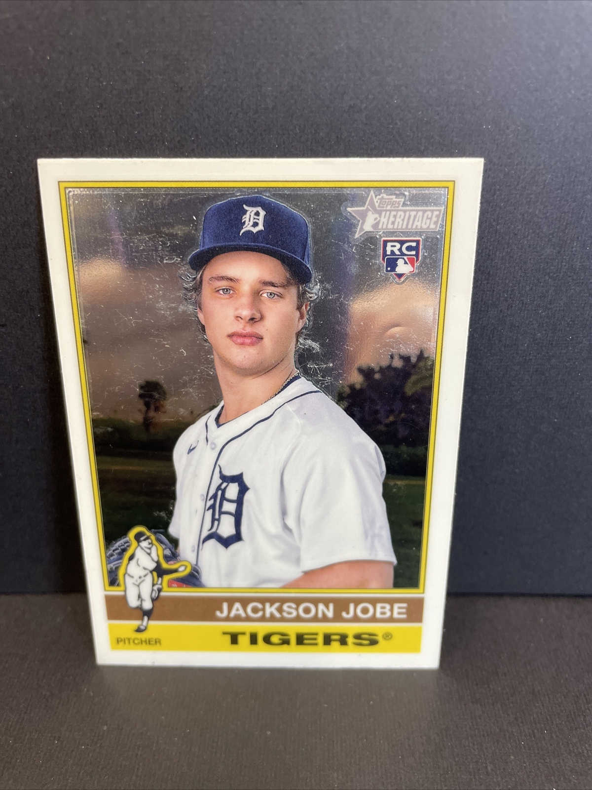 2025 Topps Heritage Jackson Jobe #389 Chrome RC Top Pitching Prospect