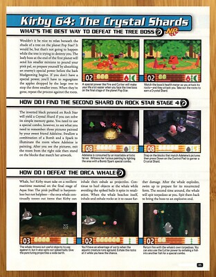 2000 Kirby 64 The Crystal Shards Nintendo 64 N64 Print Ad/Poster Promo Art 00s
